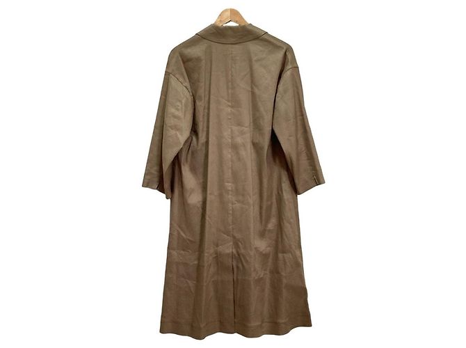 Autre Marque SLOBE IENA Cappotto lungo in lino Beige - vista 2