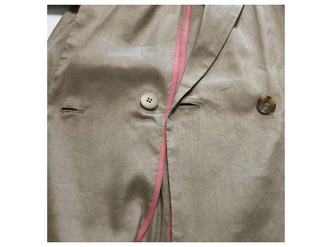 Autre Marque SLOBE IENA Cappotto lungo in lino Beige - vista 5