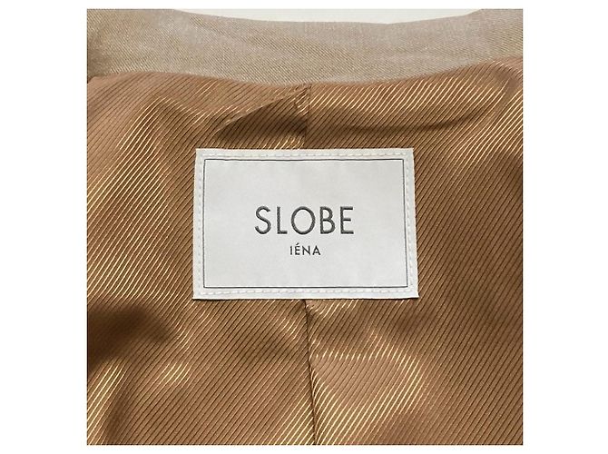 Autre Marque SLOBE IENA Cappotto lungo in lino Beige - vista 7