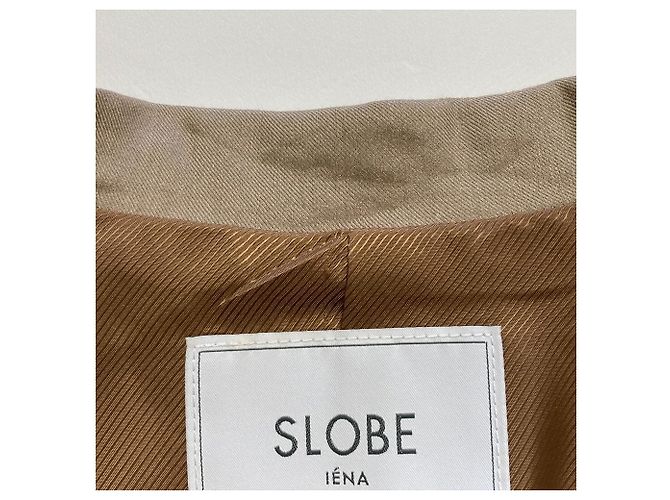 Autre Marque SLOBE IENA Cappotto lungo in lino Beige - vista 9