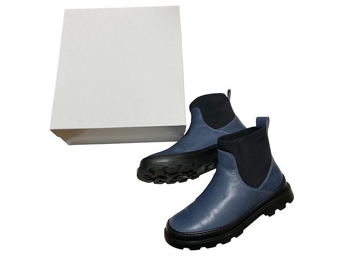 Autre Marque CAMPER BRUTUS Leder Stieletten Blau - Ansicht 12