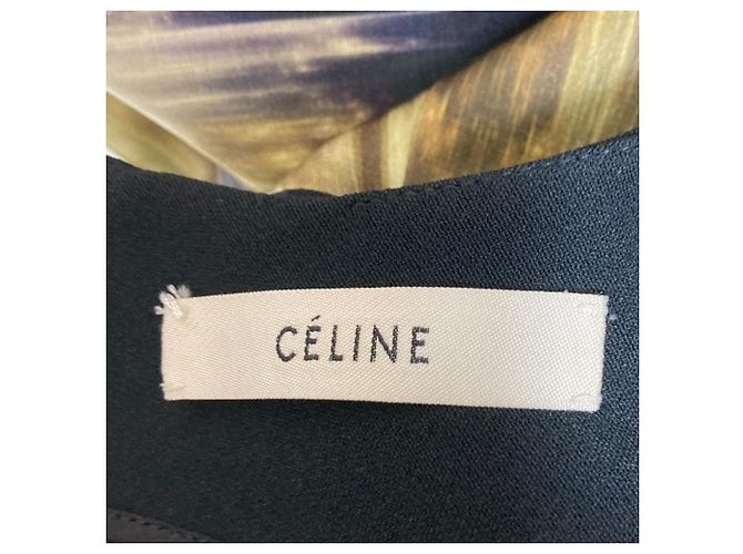 Céline Vestido con estampado Transfer CELINE Negro - vista 6