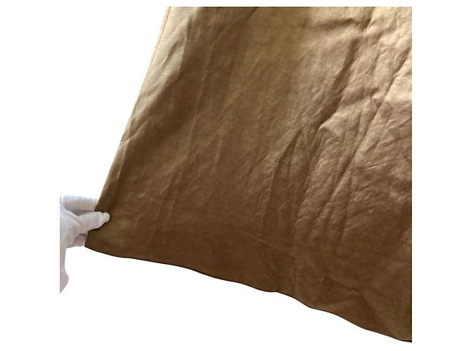 Autre Marque BLAMINK Satin-Maxirock Beige Khaki - Ansicht 5