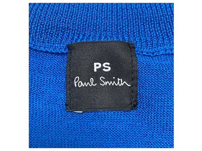 PS Paul Smith V-Ausschnitt Strickpullover Blau - Ansicht 4