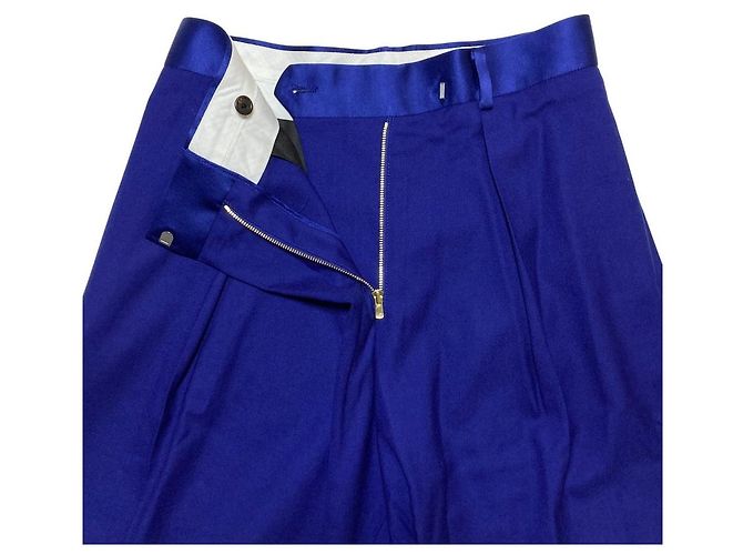 Pantalones anchos con pinzas Paul Smith Tuck Wide Slacks Púrpura - vista 3