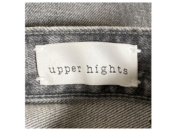 Autre Marque upper hights Pantalones de Denim THE H-RISE STELLA Castaño Gris - vista 4