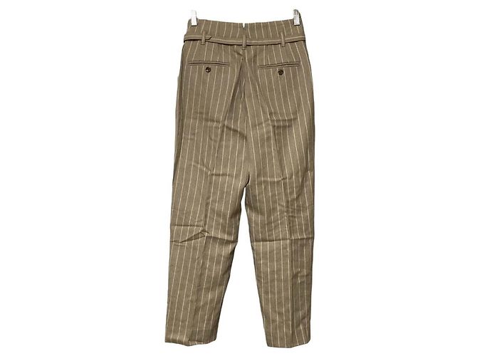 Autre Marque UNITED ARROWS Gestreifte Hose Braun Beige - Ansicht 3