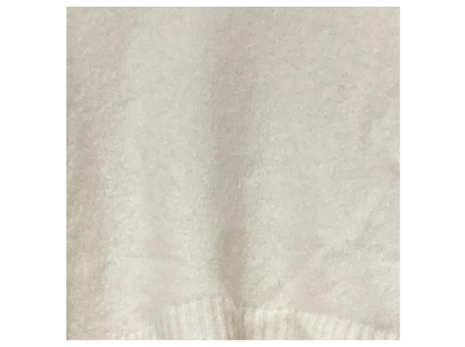 Autre Marque All Saints Kurzstrickpullover aus Wolle Weiß - Ansicht 2