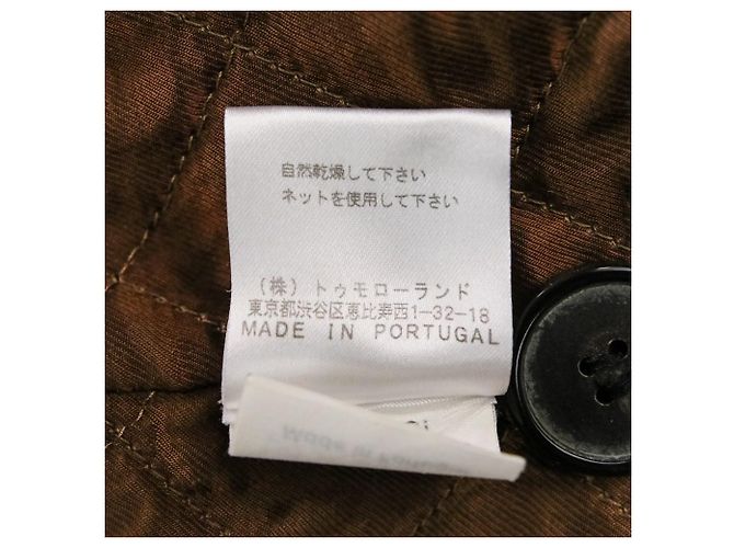 Autre Marque Abrigo de lana sin cuello Dries Van Noten Castaño - vista 15