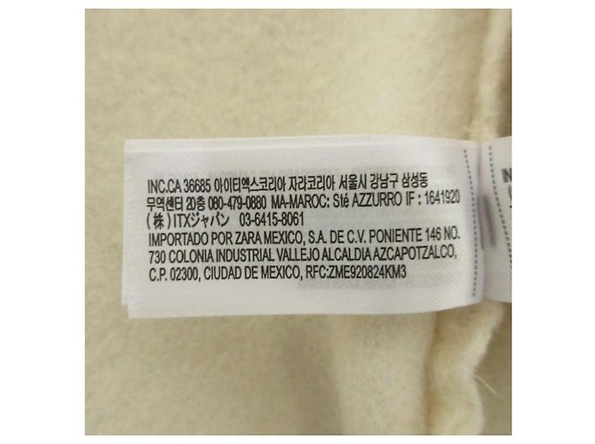 Autre Marque Casaco de malha bouclé ZARA Branco Cru - vista 8