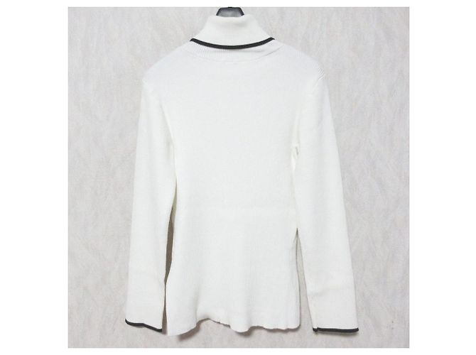 Autre Marque Jusglitty Simple Rib Knit Blanco - vista 2