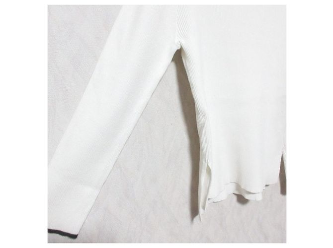 Autre Marque Jusglitty Simple Rib Knit Blanco - vista 4