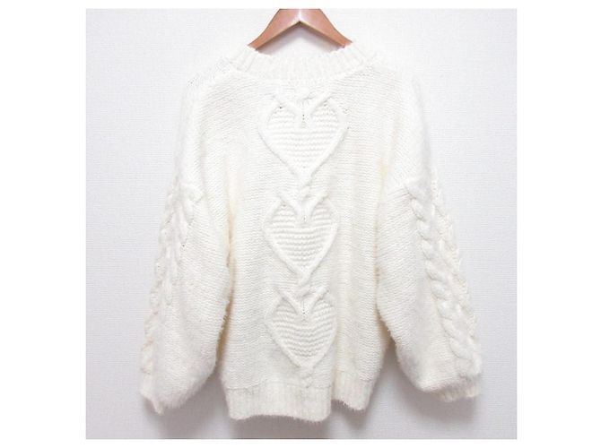 Autre Marque Snidel HOME Araki Yuko Collaboration Knit Weiß - Ansicht 2
