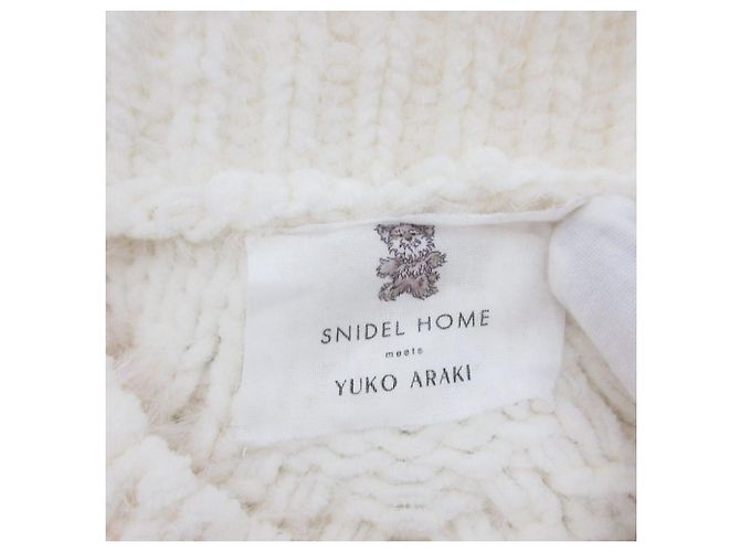 Autre Marque Snidel HOME Araki Yuko Collaboration Knit Weiß - Ansicht 9