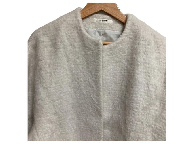 Autre Marque Rouge vif Short No-collar Jacket Brown Grey - view 4