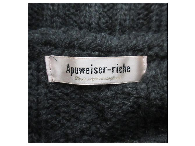 Autre Marque Falda larga de punto de ochos Apuweiser-riche Castaño Gris antracita - vista 12