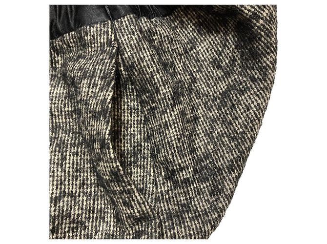 Autre Marque Saia de tweed Drawer Preto - vista 4