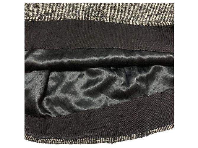 Autre Marque Saia de tweed Drawer Preto - vista 6