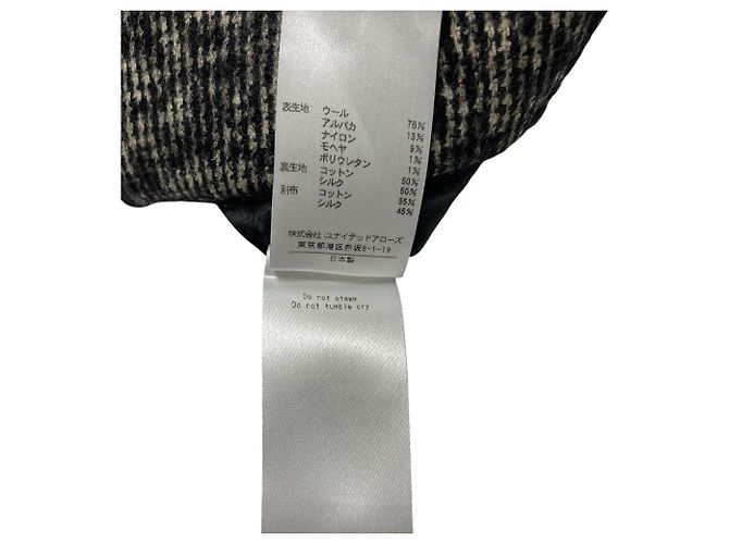 Autre Marque Saia de tweed Drawer Preto - vista 9