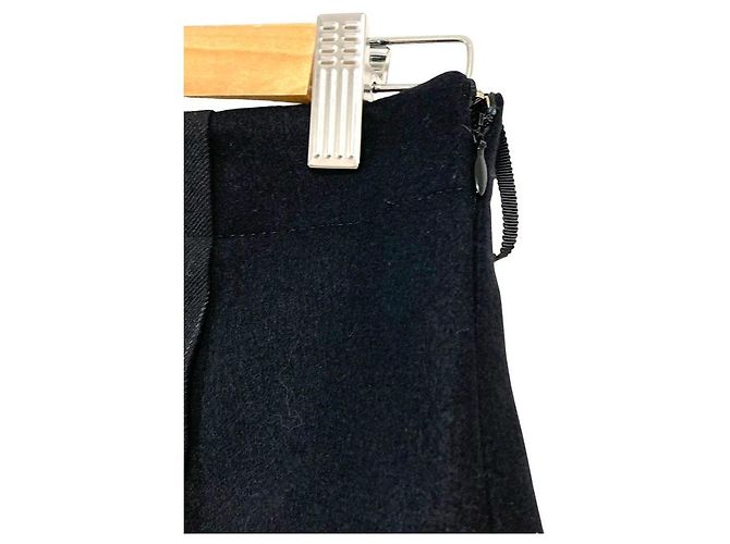 Saia Docking de lã com riscas Sacai Preto - vista 4