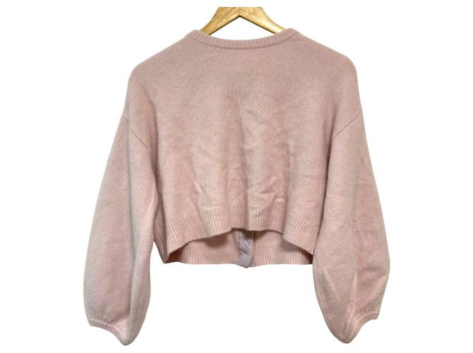 Autre Marque La boutique BonBon Hairy Wool 2way Cardigan Rosa - vista 2