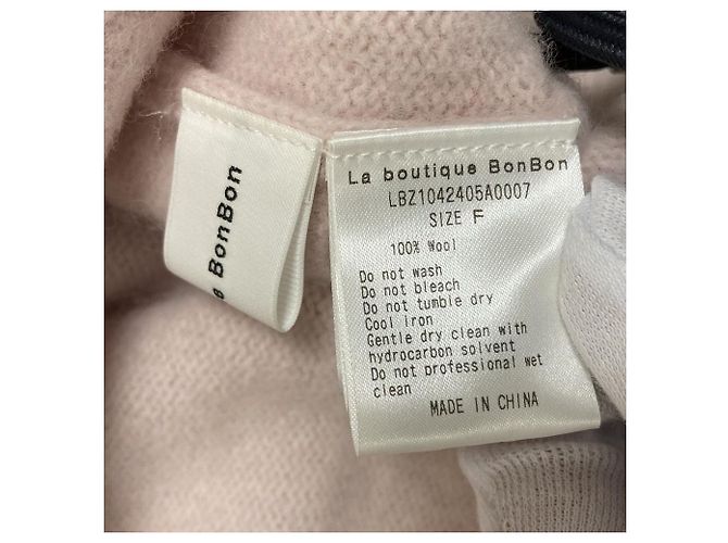 Autre Marque La boutique BonBon Hairy Wool 2way Cardigan Rosa - vista 4