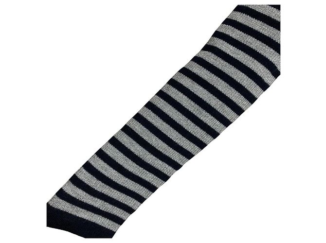 Autre Marque Top de cuello alto de punto Border CARA O CRUZ Castaño Negro - vista 3
