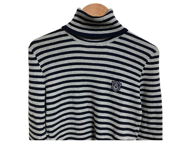 Autre Marque Top de cuello alto de punto Border CARA O CRUZ Castaño Negro - vista 4