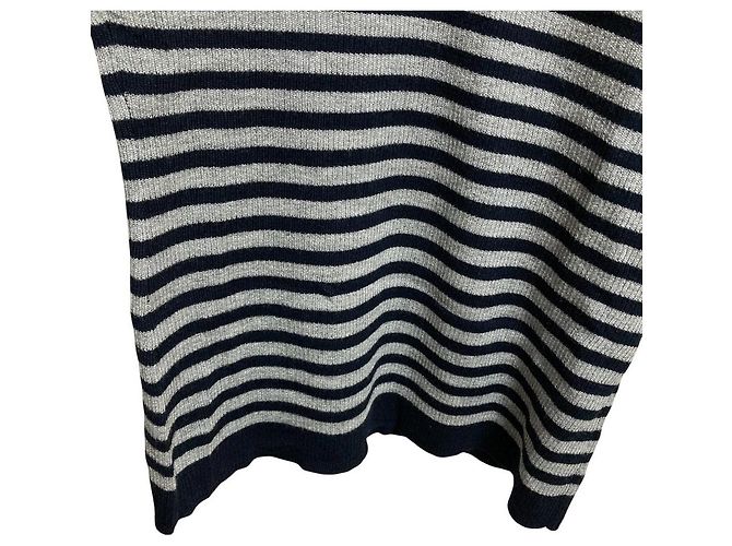 Autre Marque Top de cuello alto de punto Border CARA O CRUZ Castaño Negro - vista 5