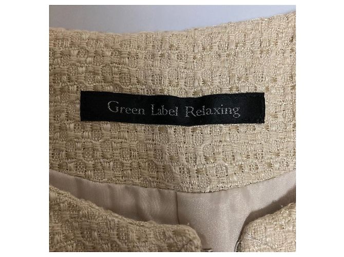 Autre Marque Conjunto de Tweed green label relaxing Beige - vista 11