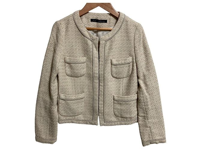 Autre Marque Conjunto de Tweed green label relaxing Beige - vista 3
