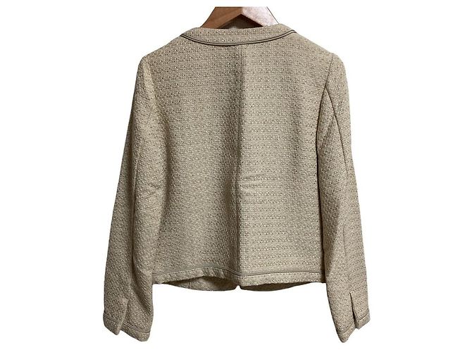 Autre Marque Conjunto de Tweed green label relaxing Beige - vista 4