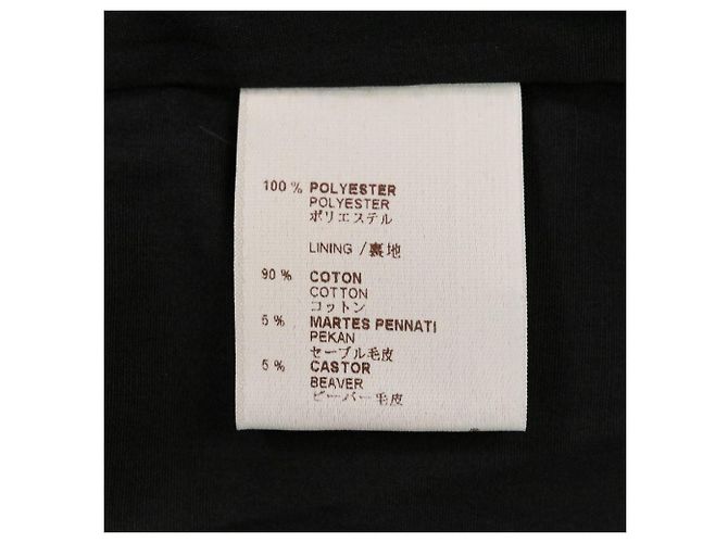 Louis Vuitton VERITABLE PLUME D'OLE Sable Beaver Down Coat Preto - vista 10