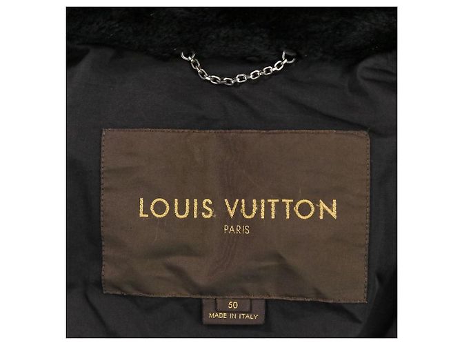 Louis Vuitton VERITABLE PLUME D'OLE Sable Beaver Down Coat Preto - vista 9