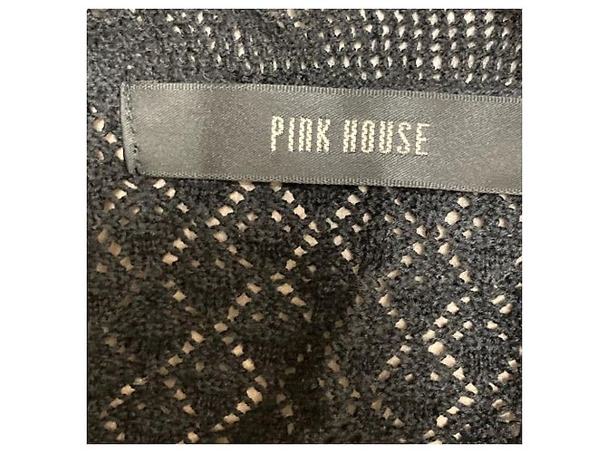 Autre Marque PINK HOUSE Strickjacke mit Rüschen und offener Front Schwarz - Ansicht 5
