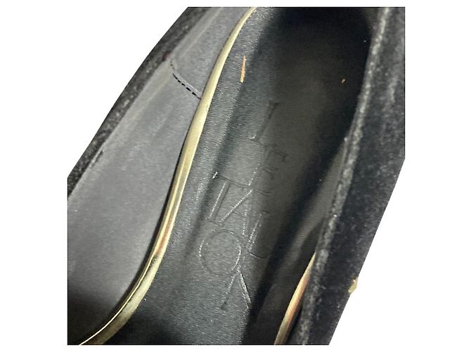 Autre Marque Le Talon Square Star Studs Loafer aus Samt Schwarz - Ansicht 6