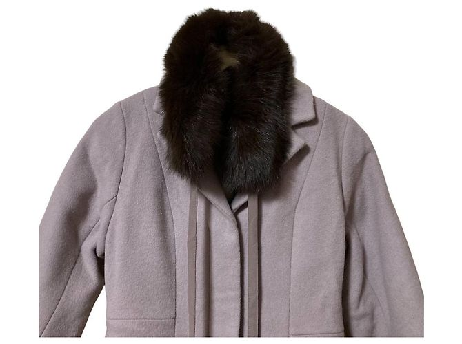 Autre Marque Cappotto Sirena in Pelliccia 31 Sons de mode Marrone - vista 4