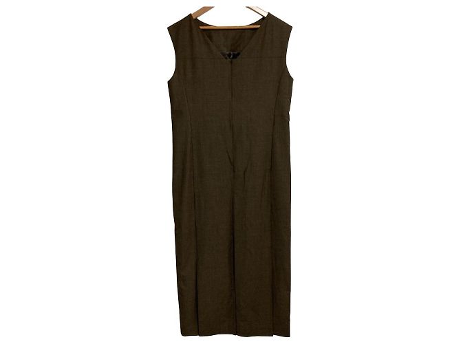Autre Marque Vestido largo sin mangas BOSCH Verde Caqui - vista 2