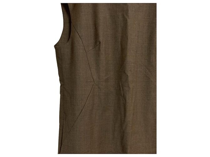 Autre Marque Vestido largo sin mangas BOSCH Verde Caqui - vista 3