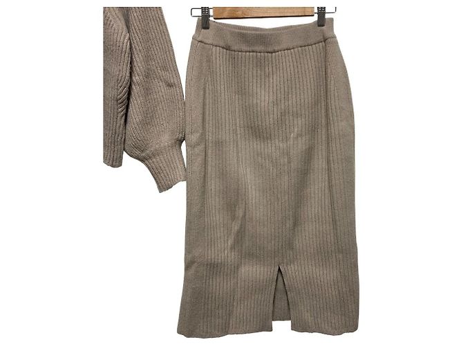 Autre Marque Apuweiser-riche Strick 2way Set Beige - Ansicht 6