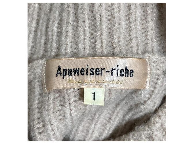 Autre Marque Apuweiser-riche Strick 2way Set Beige - Ansicht 7
