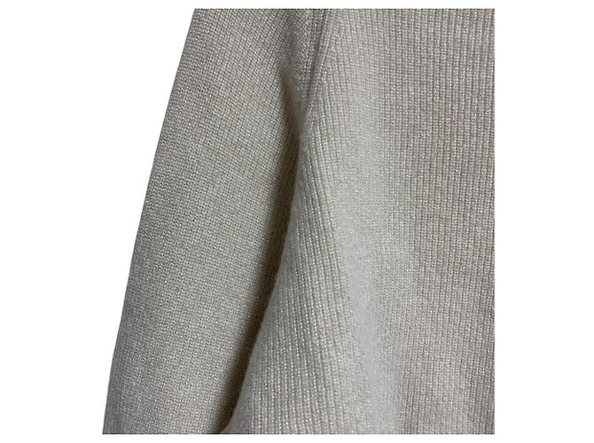 Autre Marque nano universe Kataami Lame Short Knit Pullover Blanco Blanco roto - vista 3
