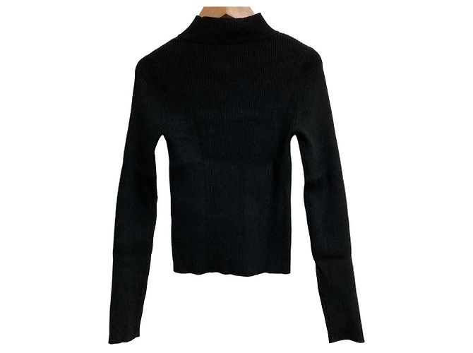 Autre Marque Pull en maille côtelée eimy istoire Noir - vue 2