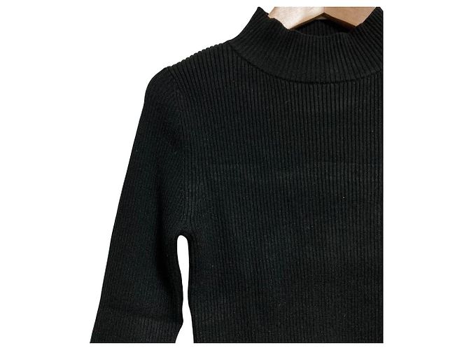 Autre Marque Pull en maille côtelée eimy istoire Noir - vue 3