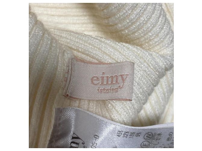 Autre Marque eimy istoire Rippstrick-Pullover Weiß - Ansicht 5