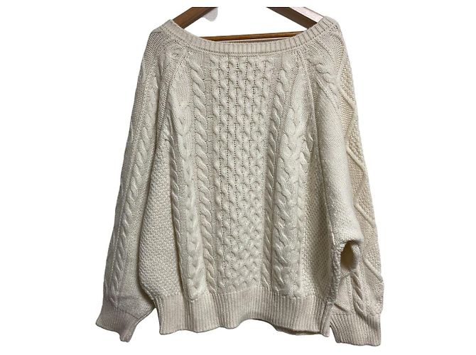 Autre Marque Jersey de punto de ochos Snidel Blanco Crudo - vista 2