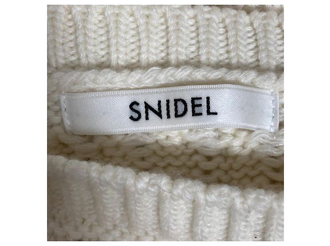 Autre Marque Jersey de punto de ochos Snidel Blanco Crudo - vista 4