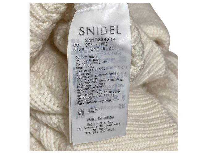 Autre Marque Jersey de punto de ochos Snidel Blanco Crudo - vista 6
