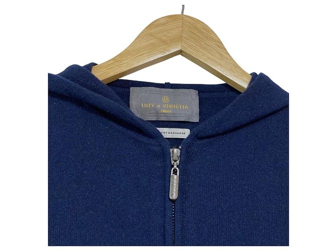 Autre Marque Conjunto LILLY E VIOLETTA Flower Mink Cashmere Azul Azul marino - vista 3