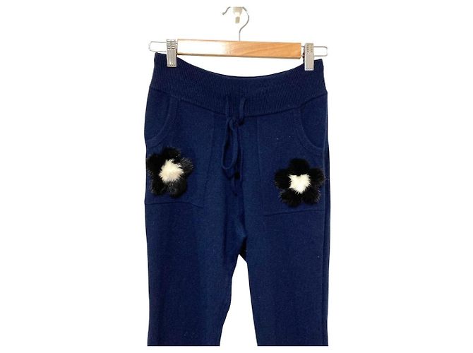 Autre Marque Conjunto LILLY E VIOLETTA Flower Mink Cashmere Azul Azul marino - vista 6